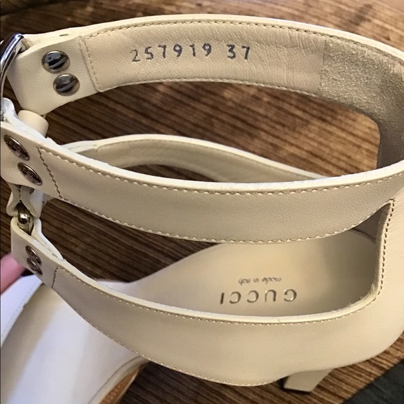 🆕 Authentic GUCCI Lyon Mystic White Heals - Picture 4 of 6